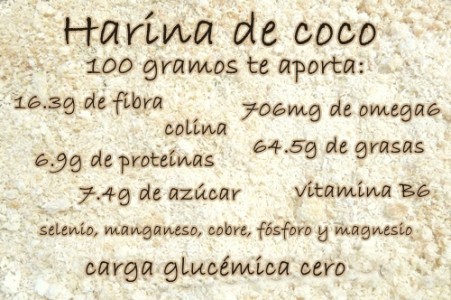 Harina de coco propiedades