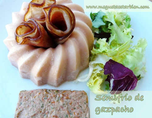 Semifrío de gazpacho