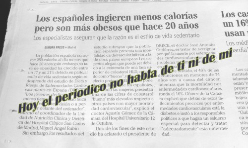 Estudio calorias y obesidad