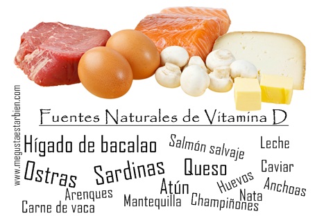 fuentes naturales de vitamina D