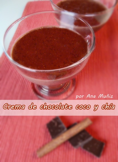 Crema de chocolate coco y chía